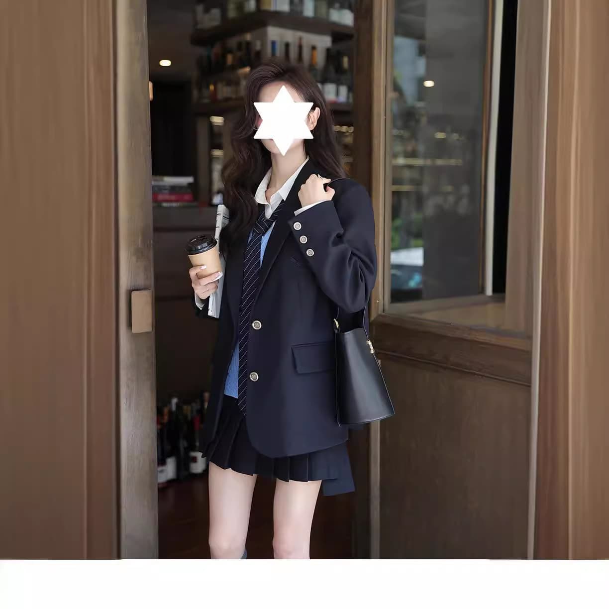 【定番】プレッピー風アカデミックブレザー