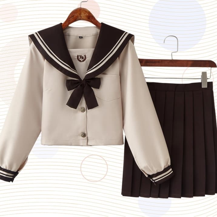 セレブ学校風　清楚系セーラー服セット