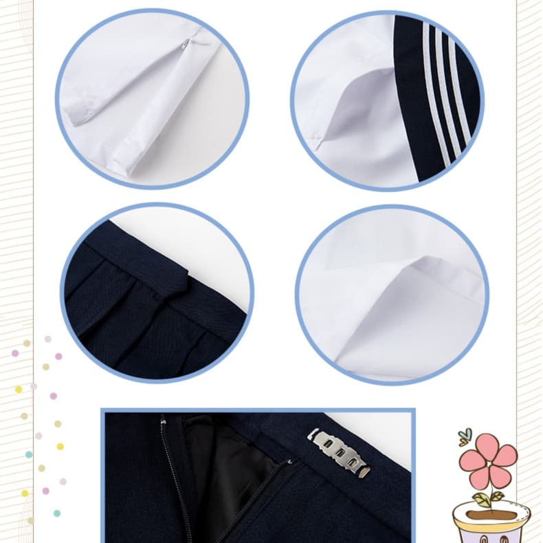 伝統風　清楚系セーラー服セット