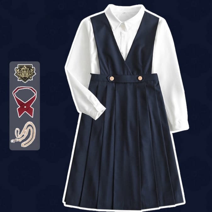 【王室風】お嬢様学園系　ショート丈ブレザー×ロングスカート　制服セット