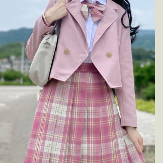 制服コスプレ 清楚学園風プリーツスカート制服ブレザー