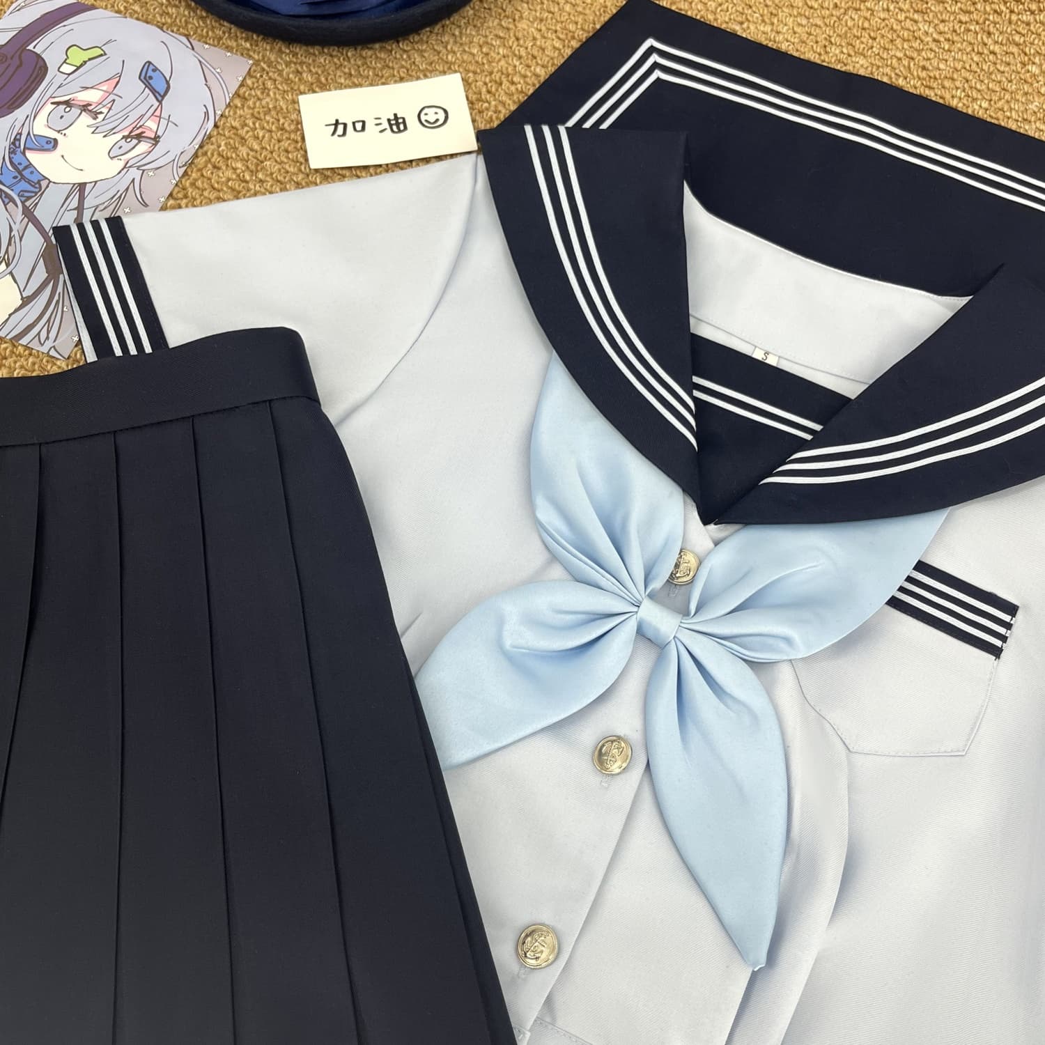 清楚シンプル　学園風セーラー服