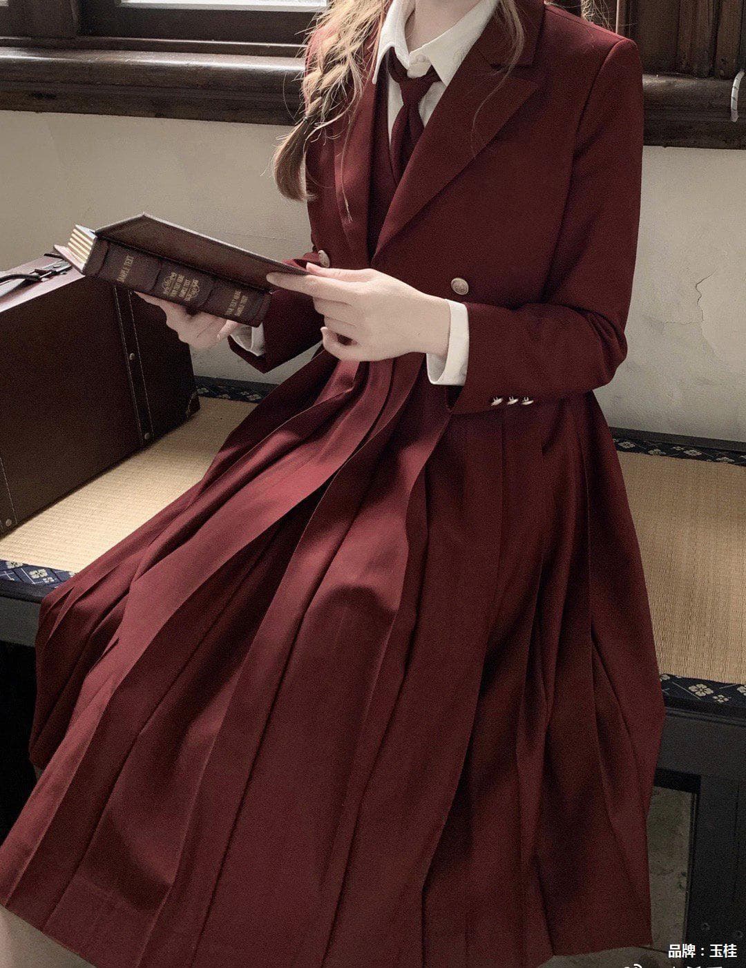 制服コスプレ 学生風レトロ制服ブレザーセット