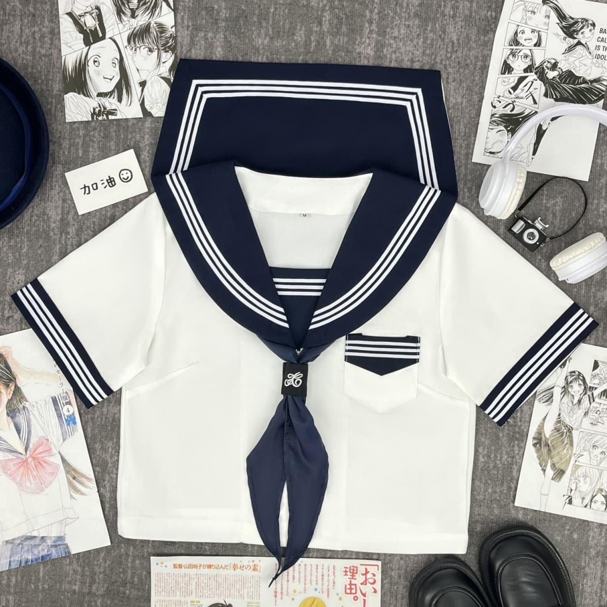清楚派　マリン風セーラー服　トップス