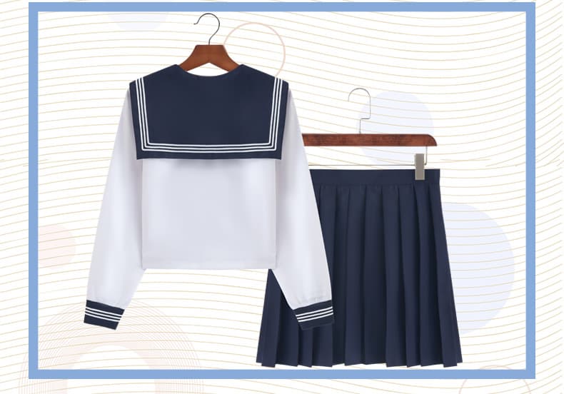 伝統風　清楚系セーラー服セット