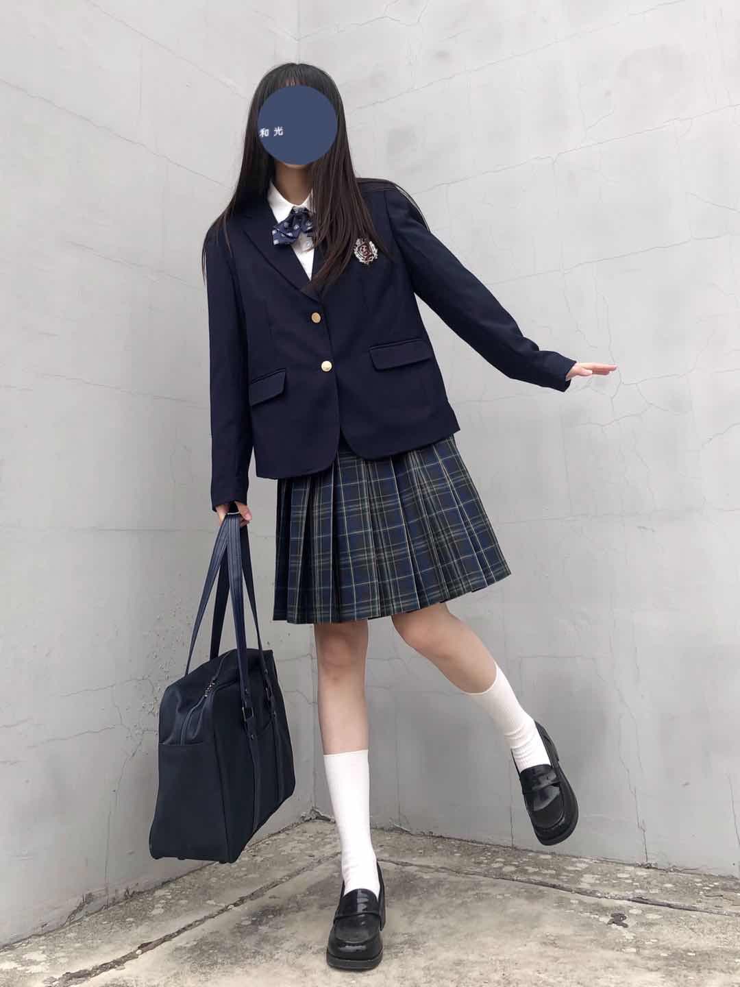 学園風エンブレム付きブレザー