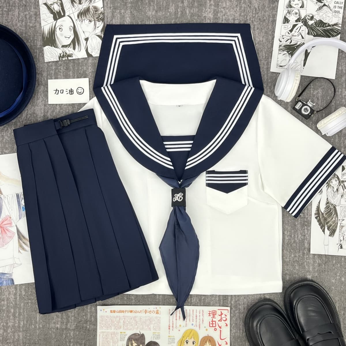 清楚派　マリン風セーラー服　トップス