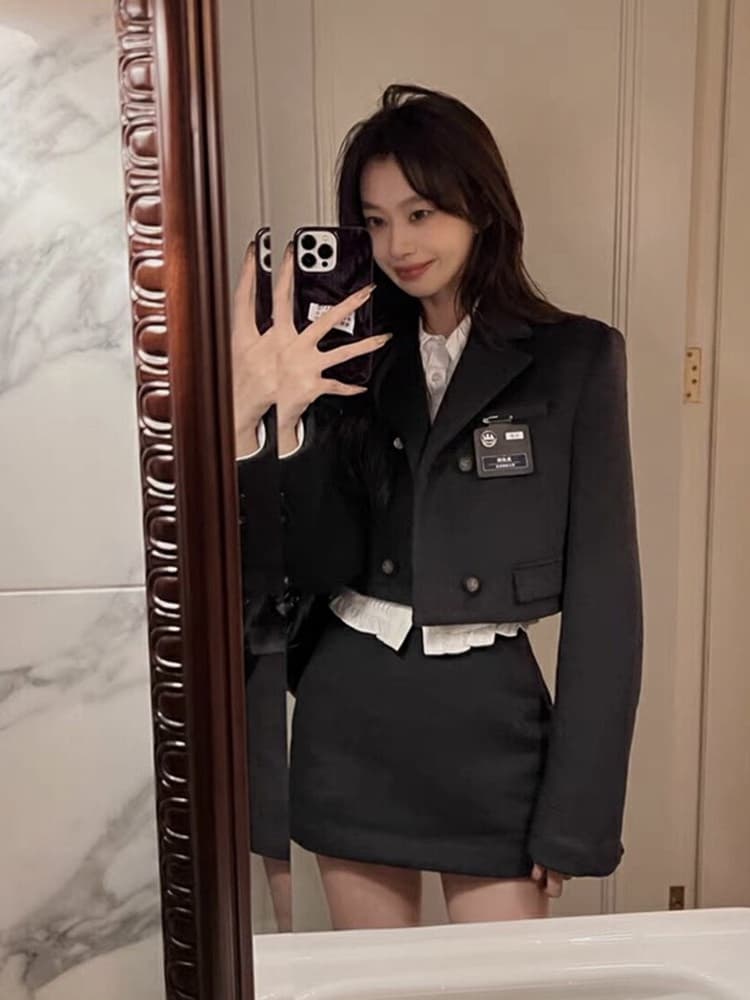 アカデミー風クロップド丈制服
