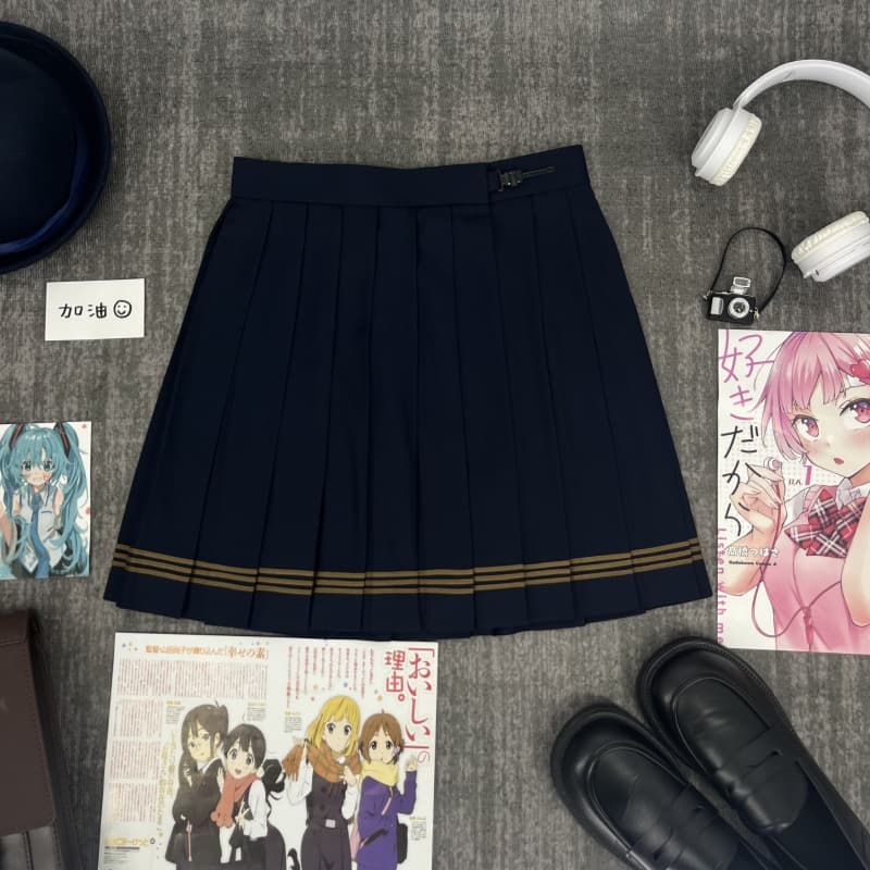 レトロ　クリーム×ブラウンリボン　セーラー服セット