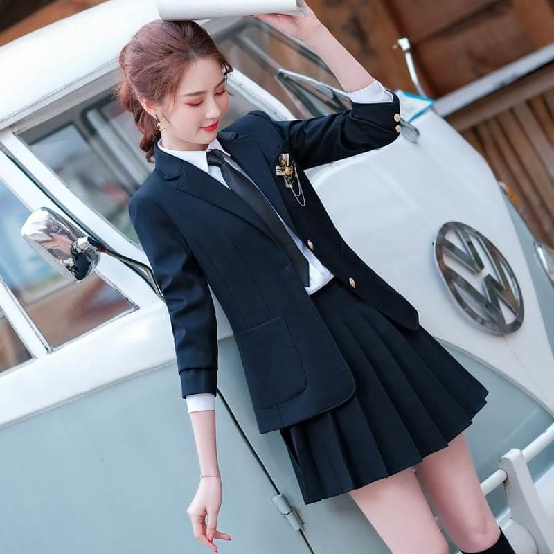 制服コスプレ 伝統的な学園風ブレザー制服セット