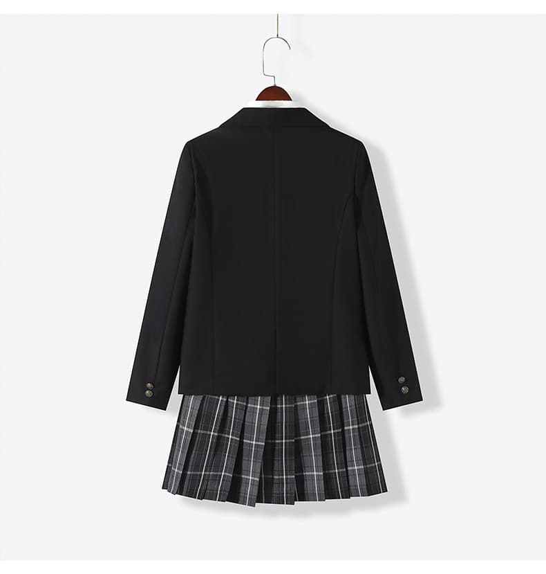 制服コスプレ 学園風ブレザー制服セット ストライプネクタイ付き