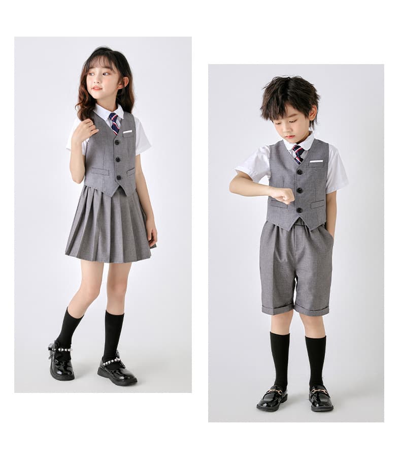 【キッズ】 清楚感あふれる学園制服セット