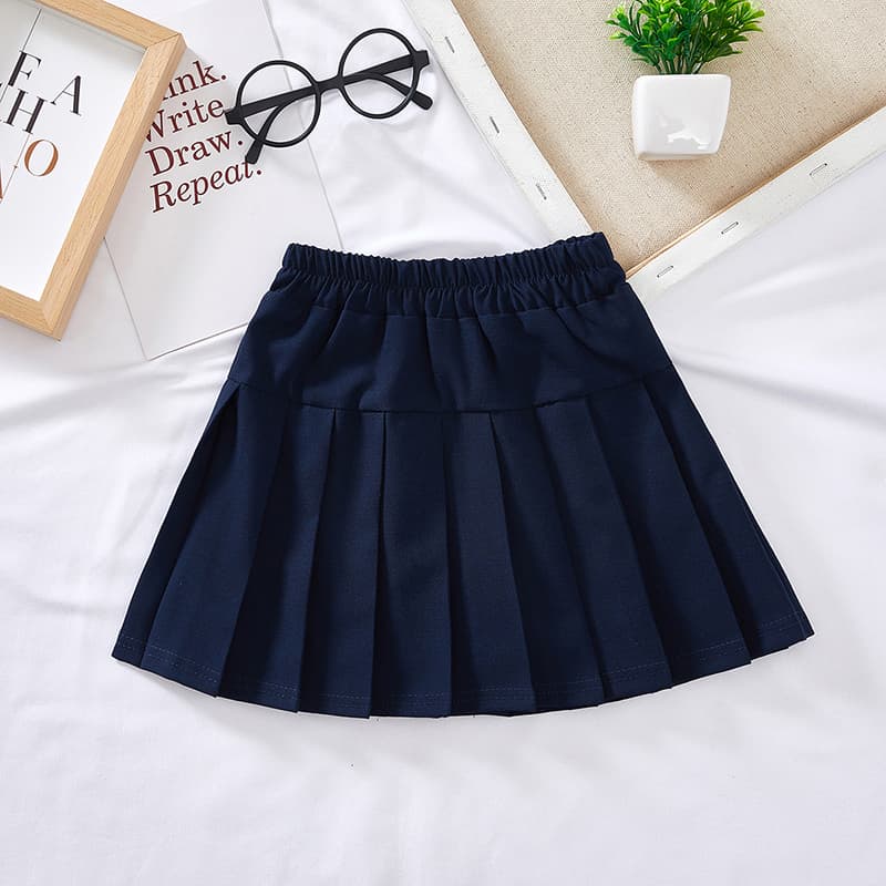 【キッズ】制服　シンプルプリーツミニスカート