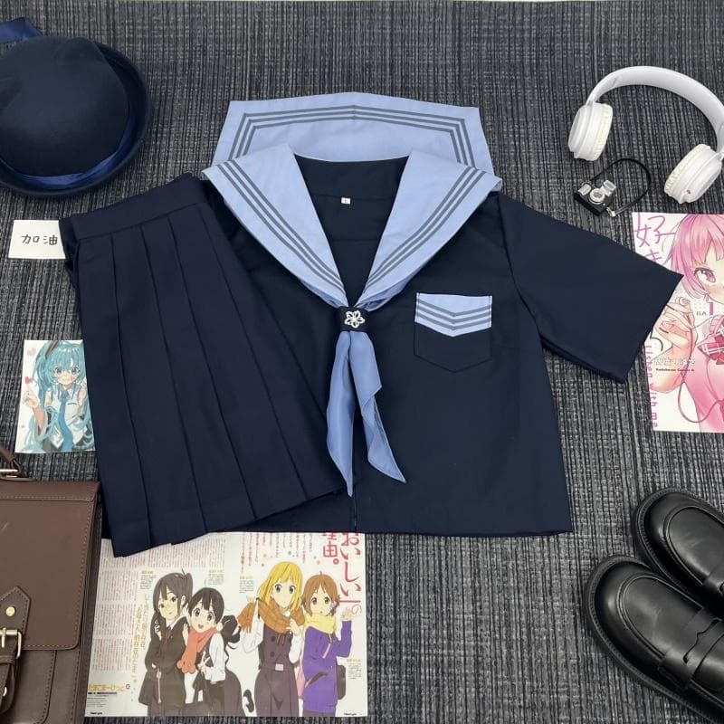 制服コスプレ 伝統的な学園風セーラー服制服