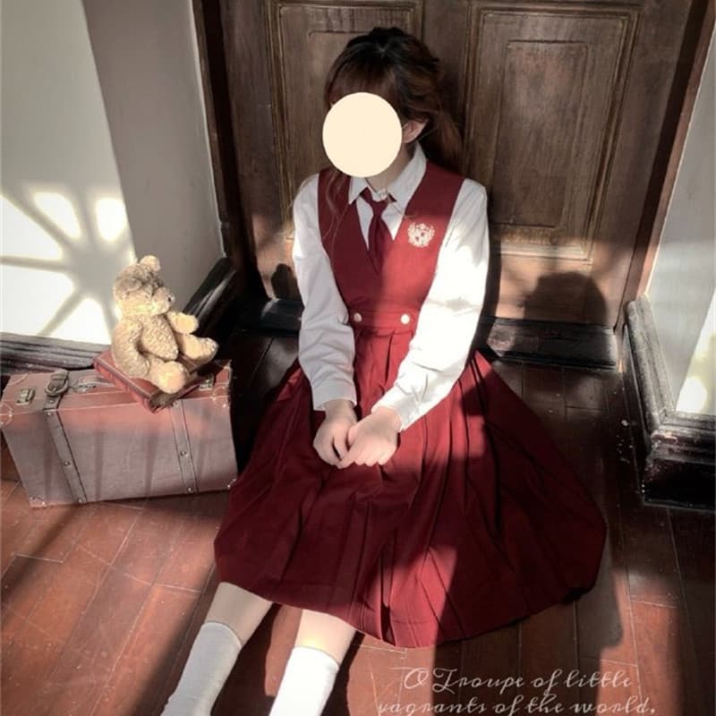 制服コスプレ 学生風レトロ制服ブレザーセット