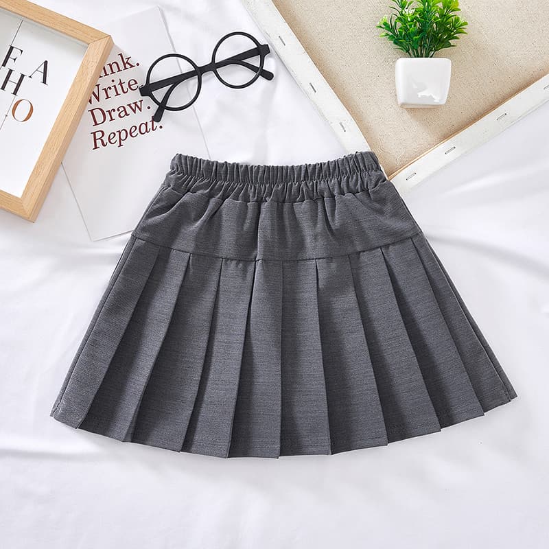 【キッズ】制服　シンプルプリーツミニスカート