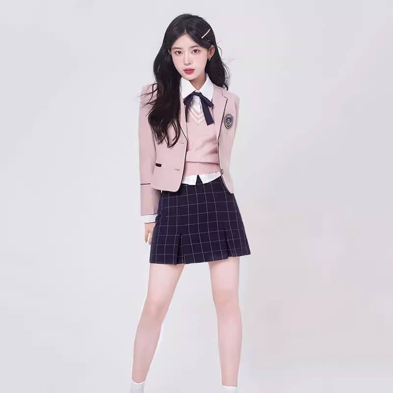 学生風　上品ブレザー制服上下セット