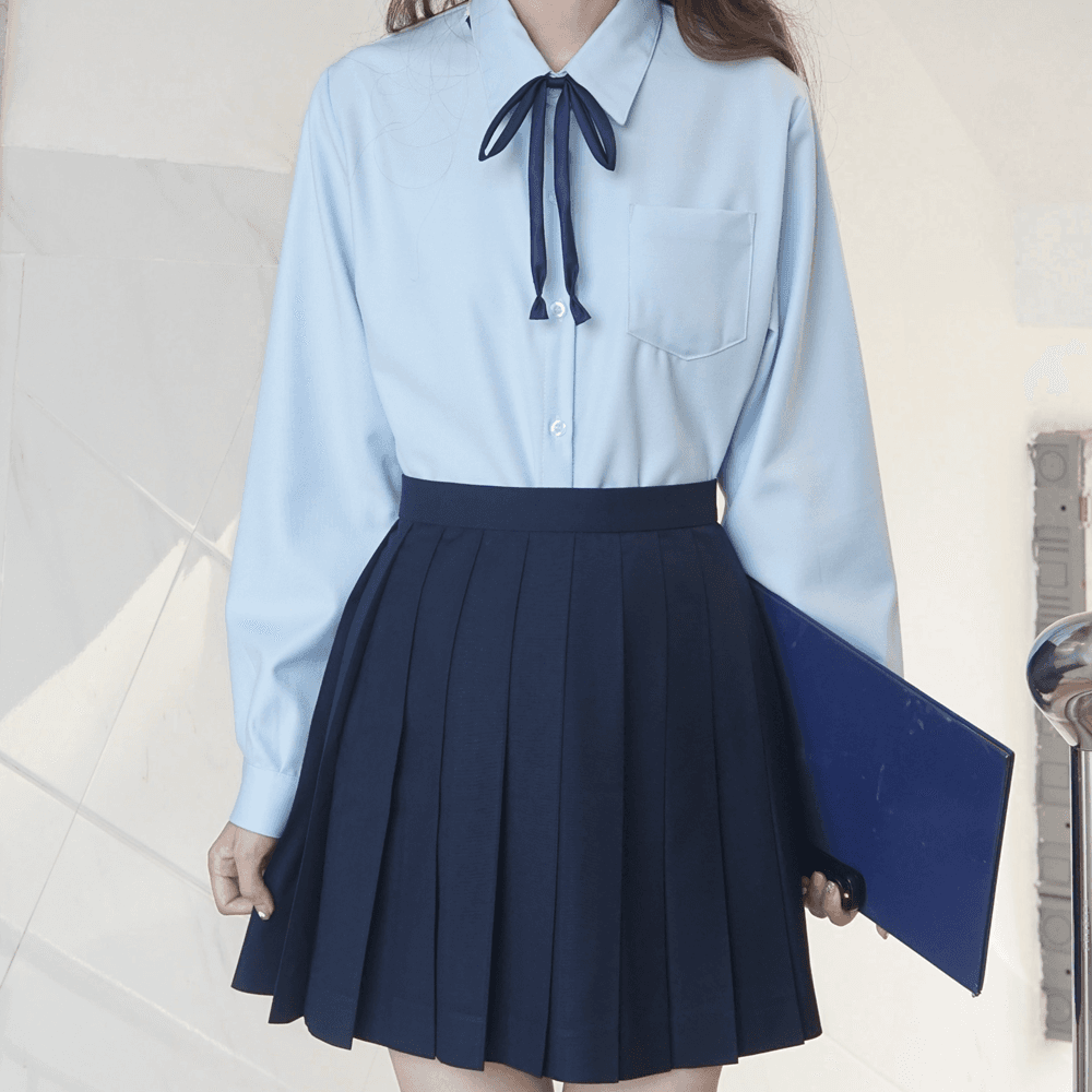 清楚系 シックなリボンがかわいい制服セット