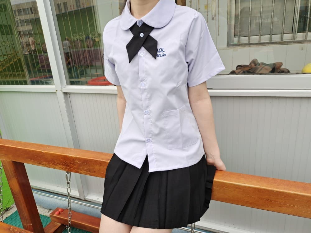 制服コスプレ 清楚リボン付きセーラー風制服セット