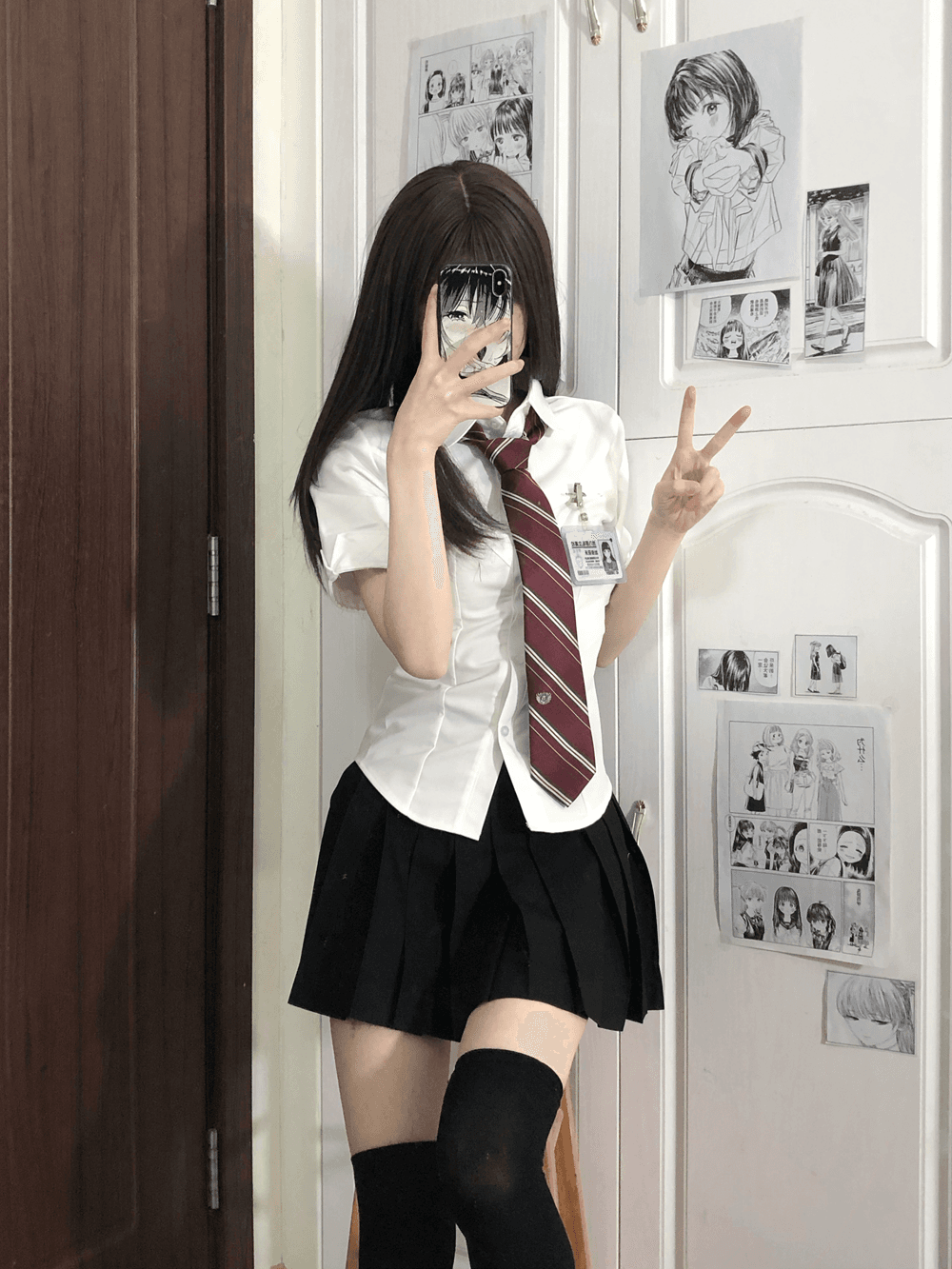 ネクタイスタイル 清楚系 学園風制服セット