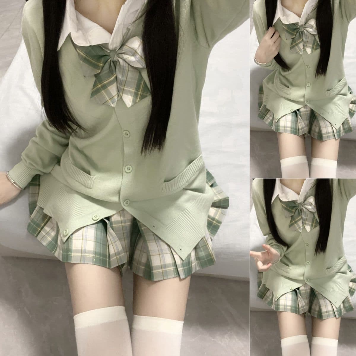 制服コスプレ 清楚系学園風カーディガンセット