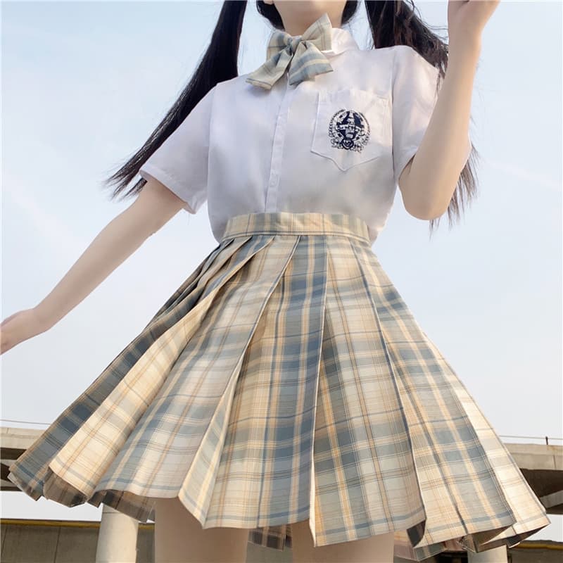 制服コスプレ 清楚プリーツスカート制服セット