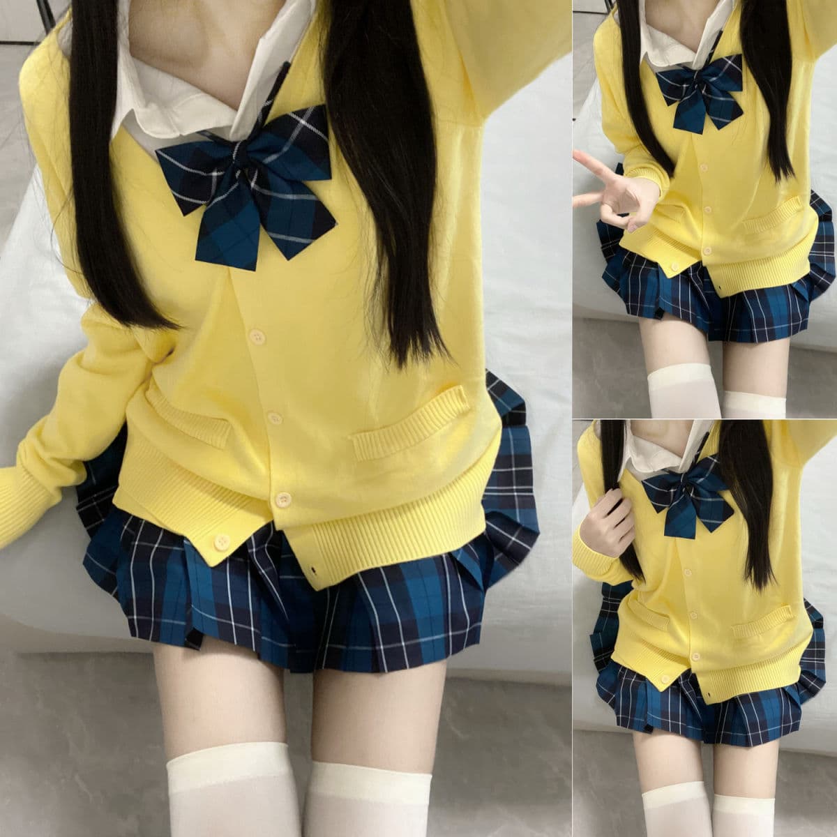 制服コスプレ 清楚系学園風カーディガンセット