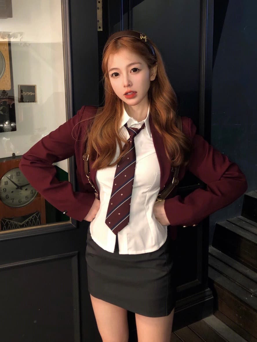 韓国アイドル風 エンブレム入り制服ブレザー