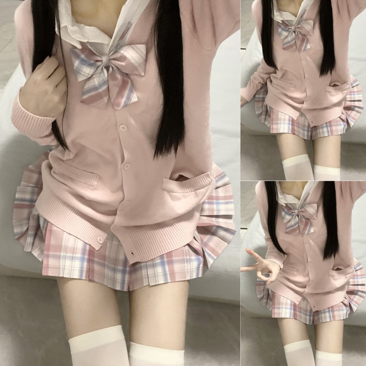 制服コスプレ 清楚系学園風カーディガンセット
