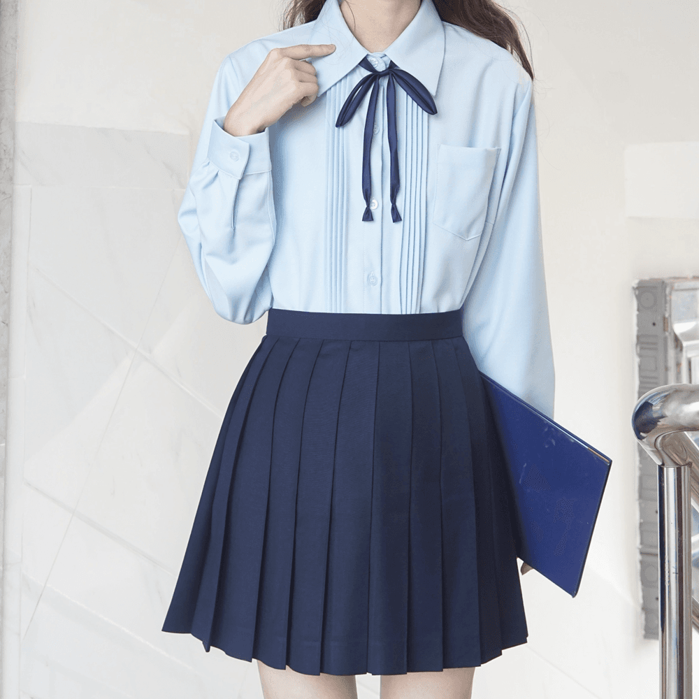 清楚系 シックなリボンがかわいい制服セット