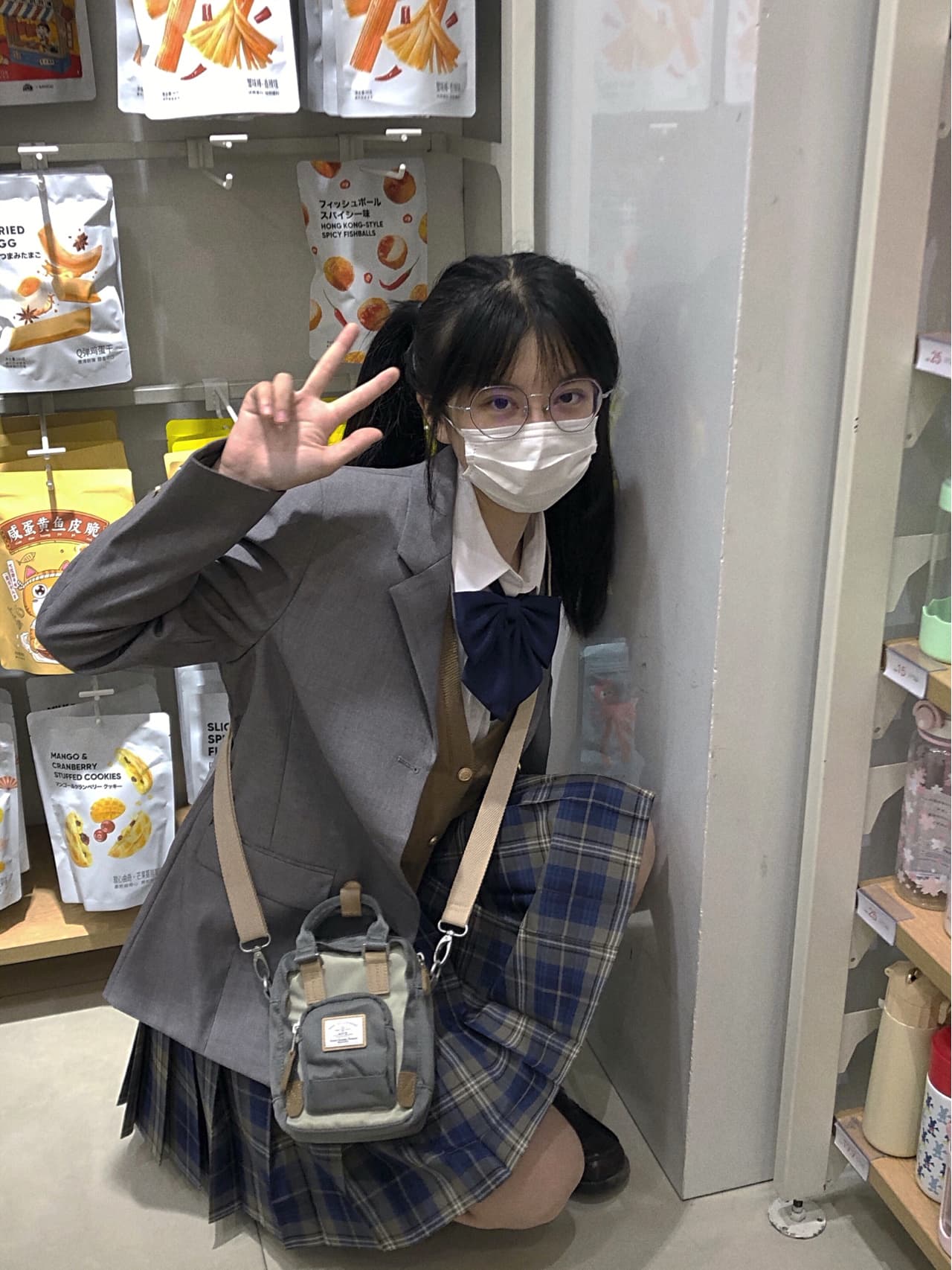 学園風エンブレム付きブレザー